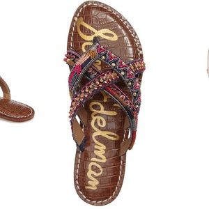 Sam Edelman Karly Beaded Slide Sandal Sz 7.5
